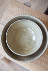 Stoneware Large Fruit Bowl "Concrete"-Parc Decor