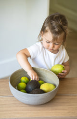 Stoneware Large Fruit Bowl "Concrete"-Parc Decor