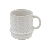 Stoneware Mug with Hobnail Pattern-Drinkware-Parc Decor