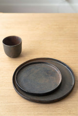 Stoneware Rust Dinner Plates-Parc Decor