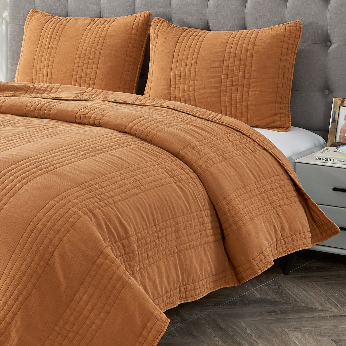 Stonewashed Cotton Quilt Set-Quilt-Parc Decor