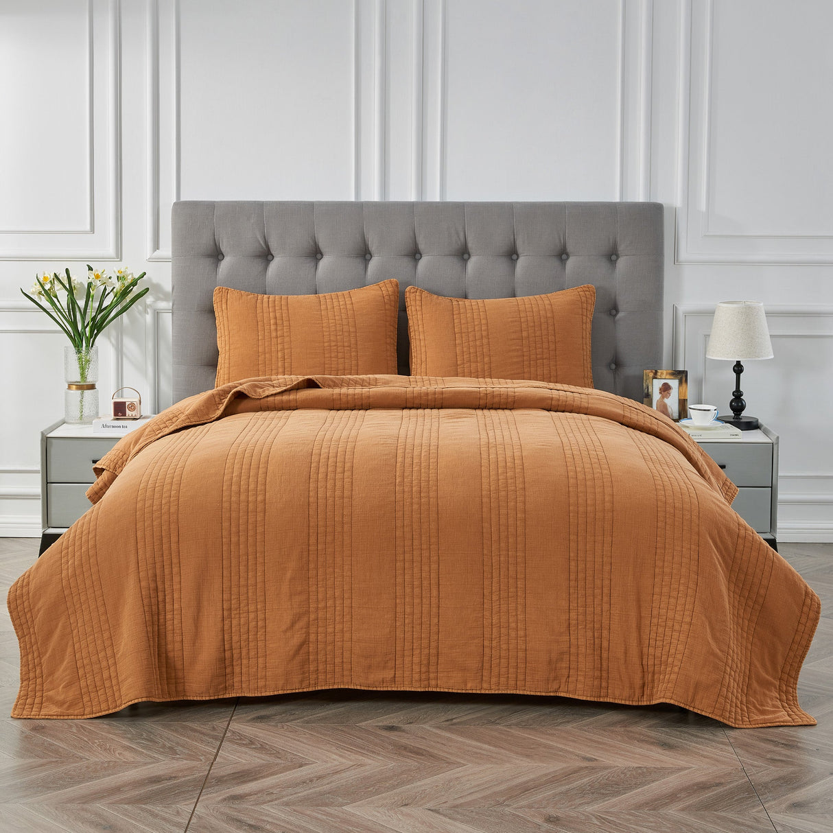 Stonewashed Cotton Quilt Set-Quilt-Parc Decor