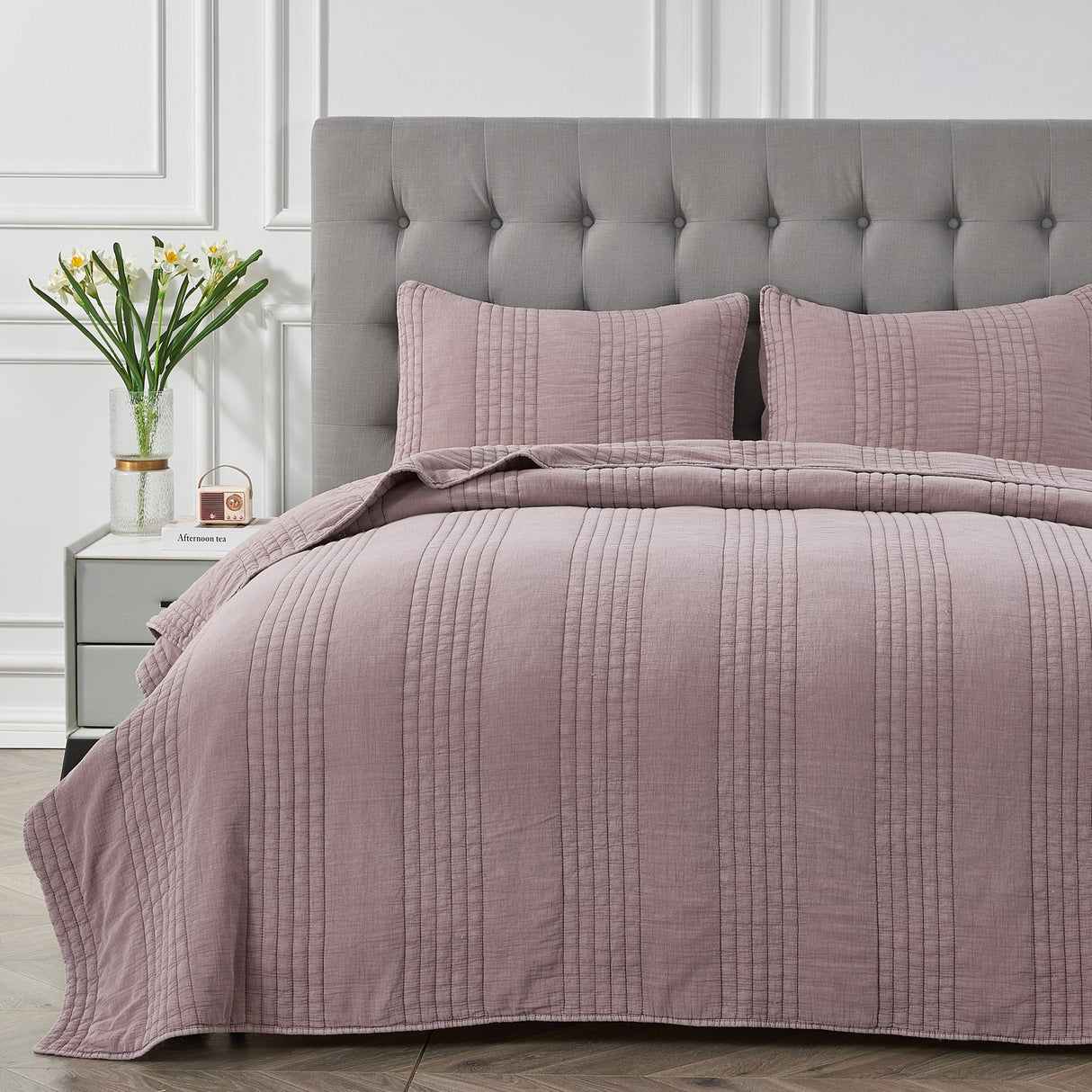 Stonewashed Cotton Quilt Set-Quilt-Parc Decor