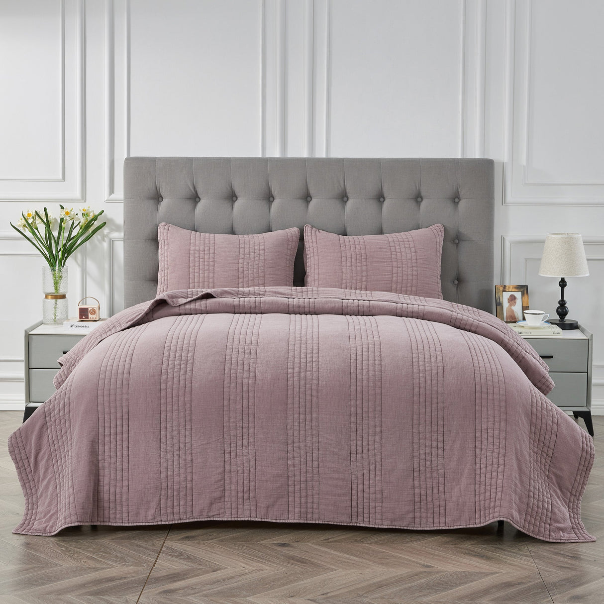 Stonewashed Cotton Quilt Set-Quilt-Parc Decor