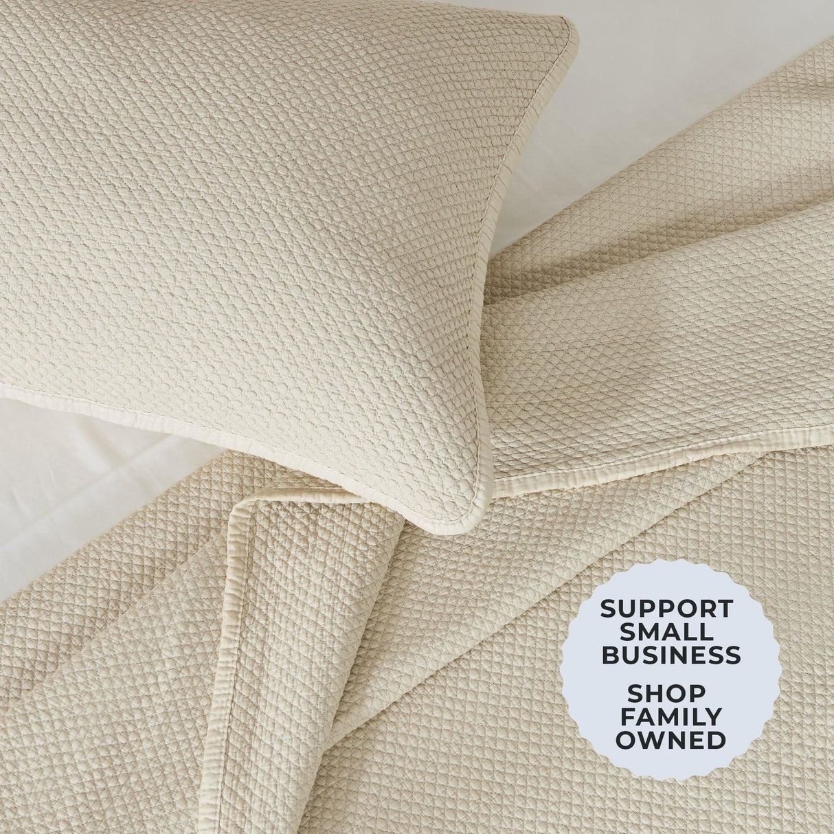 Stonewashed Relaxed Quilt Set - Vittoria Collection