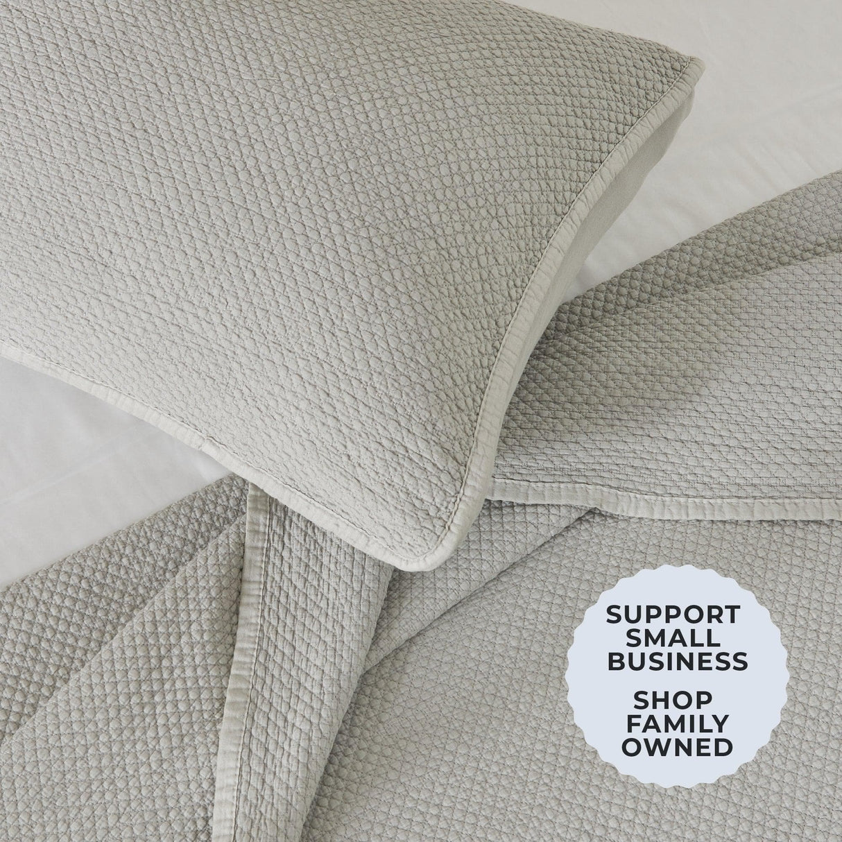 Stonewashed Relaxed Quilt Set - Vittoria Collection-Quilts & Comforters-Parc Decor