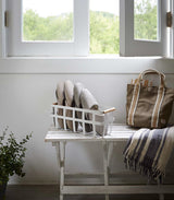 Storage Basket - Small - Steel + Wood-Baskets and Bins-Parc Decor