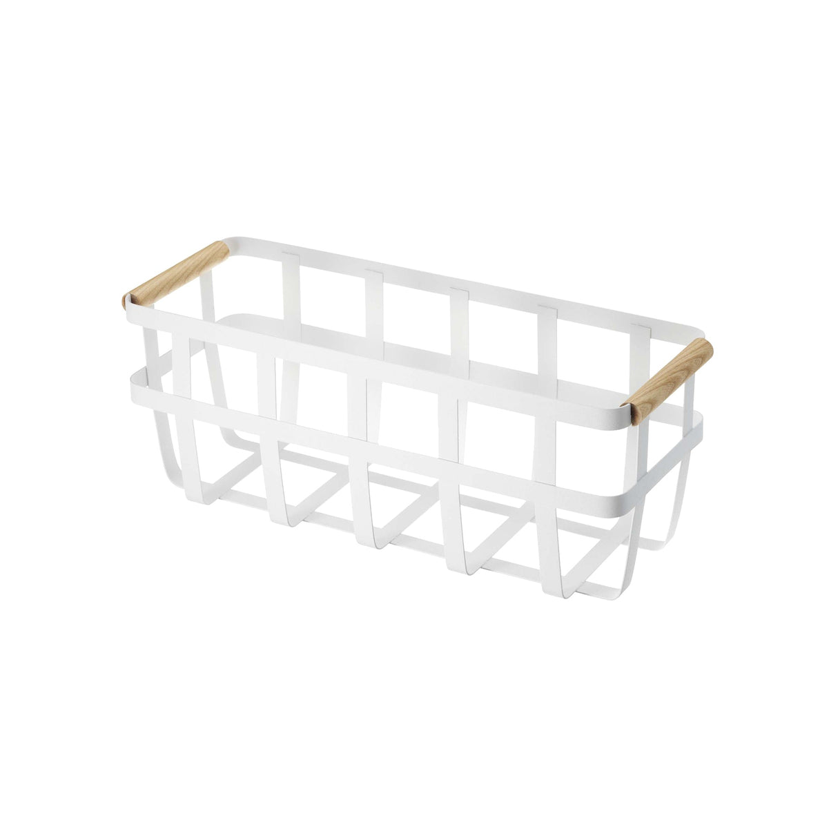 Storage Basket - Small - Steel + Wood-Baskets and Bins-Parc Decor