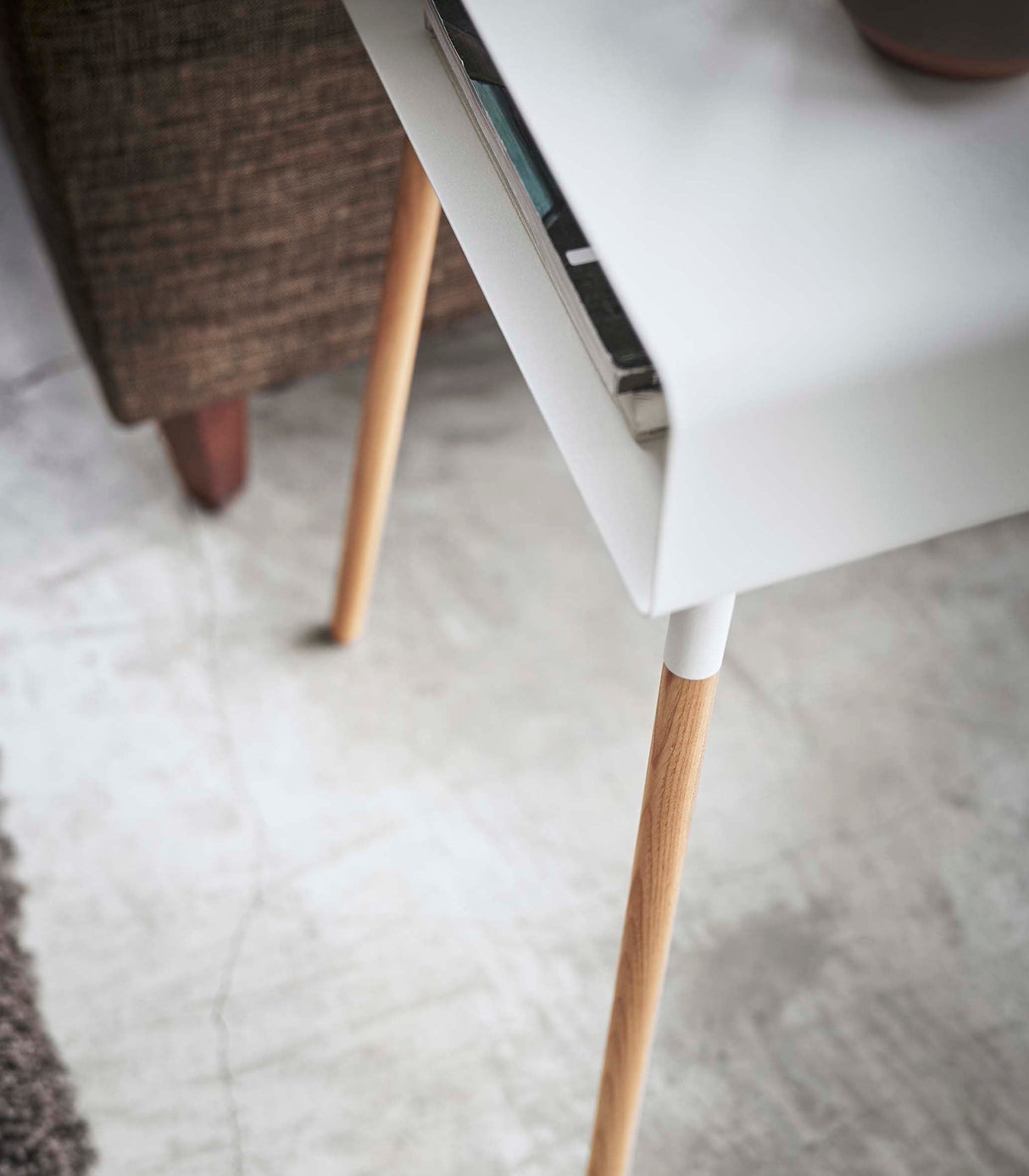 Storage Table - Tall (23" H) - Steel + Wood