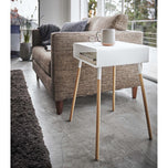 Storage Table - Tall (23" H) - Steel + Wood