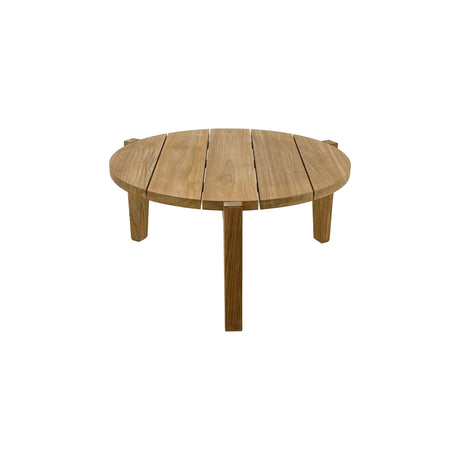 Strand Natural Teak Wood Circular Coffee Table - 25-33"