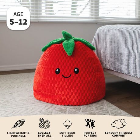 Strawberry PlushiPals-bean filled-Parc Decor