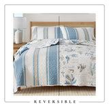Stripe & Ocean Story Coastal Quilt Set - New Castle Collection