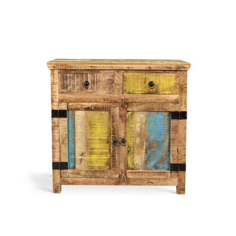 Suman Solid Mango wood 2 Door Sideboard-Sideboard-Parc Decor