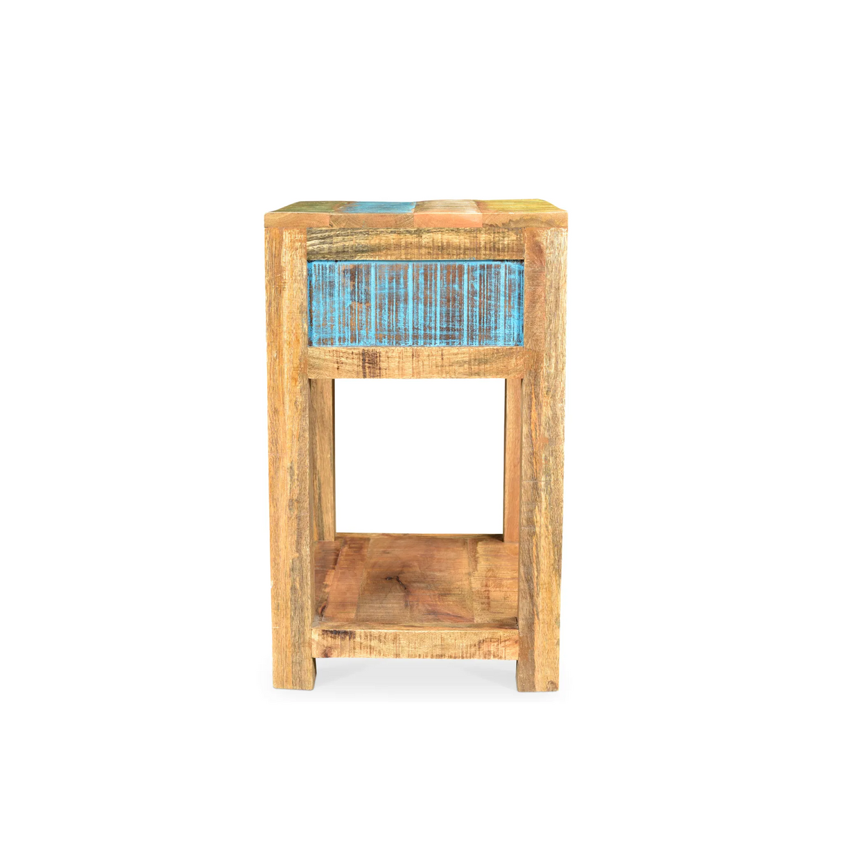 Suman Solid Mango wood end table-End table-Parc Decor