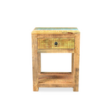 Suman Solid Mango wood end table-End table-Parc Decor