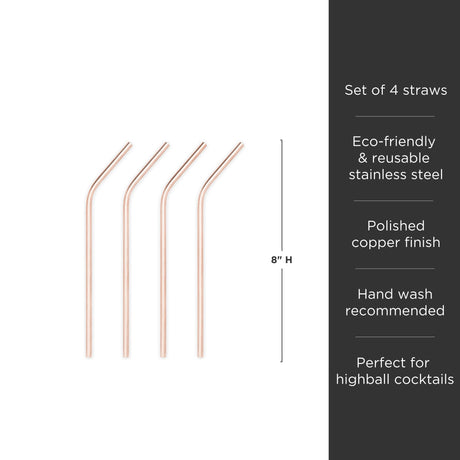 Summit Cocktail Straws Set of 4