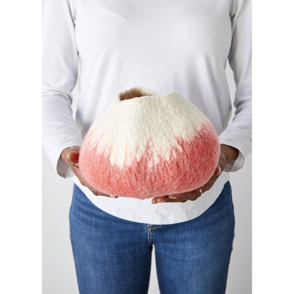 Sunkissed Coral Decorative Wool Ukhamba Bowl