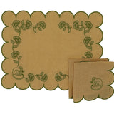 Sunlit Moss Linen Placemats – Set of 4