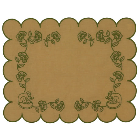 Sunlit Moss Linen Placemats – Set of 4
