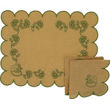 Sunlit Moss Napkin - Set of 4-Napkin-Parc Decor