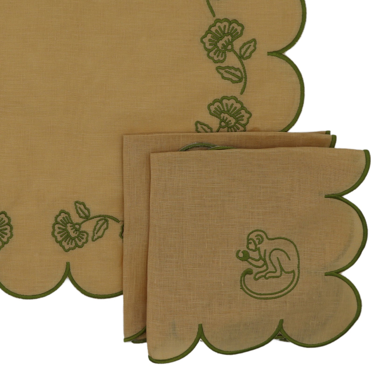 Sunlit Moss Napkin - Set of 4-Napkin-Parc Decor
