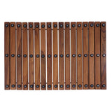 Sunriver Teak Shower and Bath String Mat with Rubber Feet-Bath Mat-Parc Decor