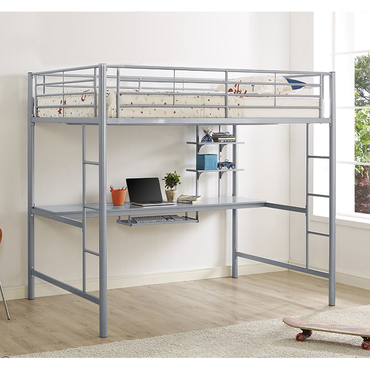 Sunset Full over Workstation Bunk Bed-Bedroom-Parc Decor