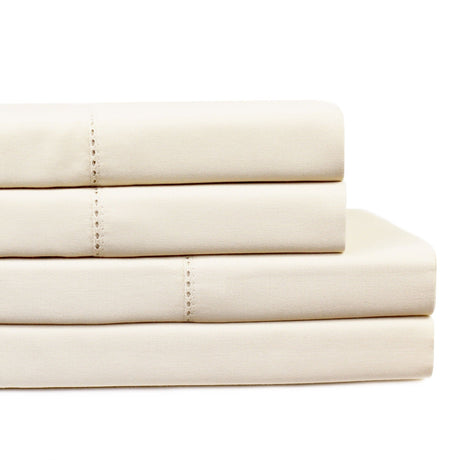 Supima Cotton 400 Thread Count Hemstitch Sheet Set-Sheets-Parc Decor