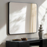 Sustinente Black Carved Mirror-Mirrors-Parc Decor