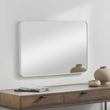 Sustinente White Carved Mirror-Mirrors-Parc Decor