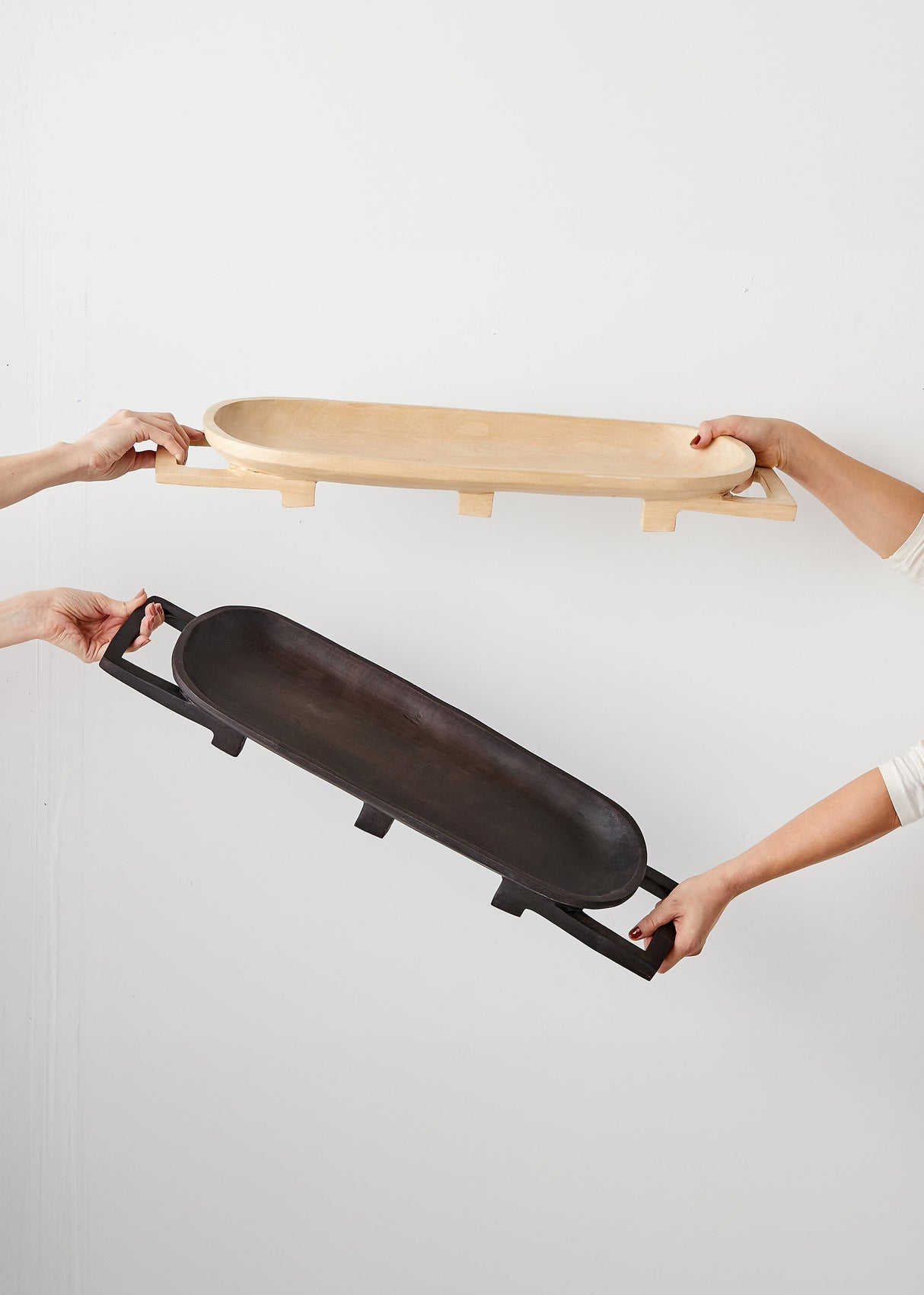 Swazi Long Wooden Serving Tray-Décor Collection-Parc Decor