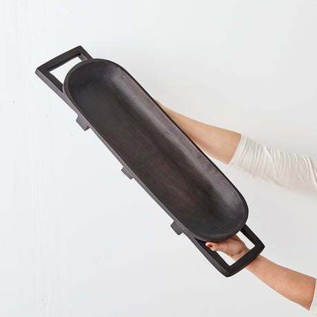 Swazi Long Wooden Serving Tray-Décor Collection-Parc Decor