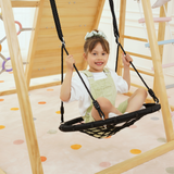 Sweetgum XL | 8-in-1 Indoor Wooden Playset with Slide, Swing & Rock Wall