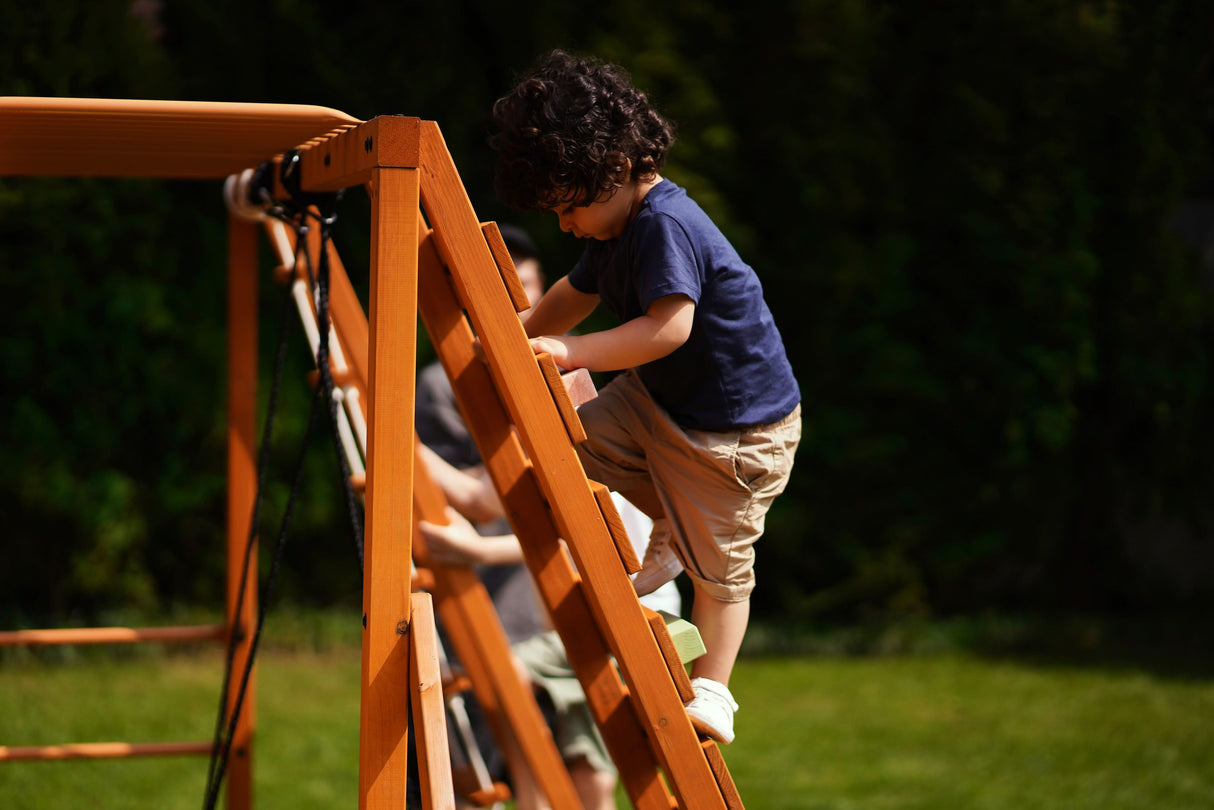 Sycamore Backyard Climbing Set – 2 Swings, Trapeze Bar & Outdoor Fun-Outdoor-Parc Decor
