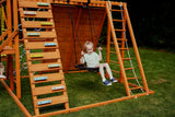 Sycamore Jumbo | Outdoor Wooden Swing Set & Climbing Jungle Gym