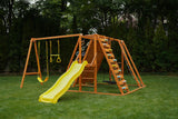 Sycamore Jumbo | Outdoor Wooden Swing Set & Climbing Jungle Gym