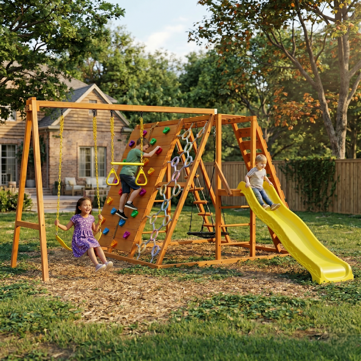 Sycamore | Outdoor Sensory Swing Set & Jungle Gym