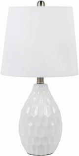 Taguig White Ceramic Table Lamp-Lighting-Parc Decor