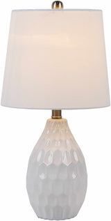 Taguig White Ceramic Table Lamp-Lighting-Parc Decor
