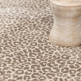Tan Bonhill Leopard Print Area Rug-Rugs-Parc Decor