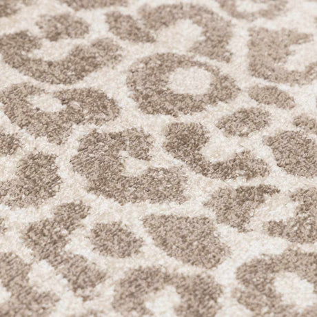 Tan Bonhill Leopard Print Area Rug-Rugs-Parc Decor
