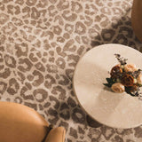 Tan Bonhill Leopard Print Area Rug-Rugs-Parc Decor