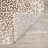 Tan Bonhill Leopard Print Area Rug-Rugs-Parc Decor
