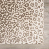 Tan Bonhill Leopard Print Area Rug-Rugs-Parc Decor