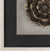 Tanza Black Textured Floral Wall Art-Decor-Parc Decor
