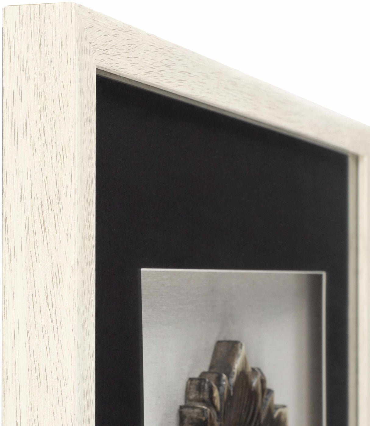 Tanza Black Textured Floral Wall Art-Decor-Parc Decor