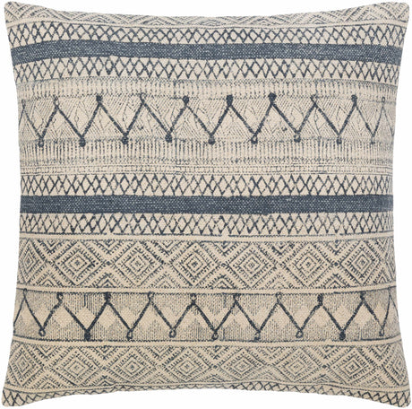 Tariji Monochrome Patterned Throw Pillow-Throw Pillows-Parc Decor