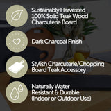 Teak Charcuterie/Cutting Board-Cutting Board-Parc Decor
