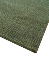 Teal and Brown Modern Contemporary Design Custom Made wool Rug